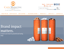 Tablet Screenshot of castamarketinggroup.com